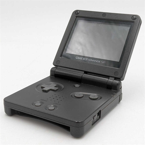 Gameboy Advance SP - Model AGS-001 - Onyx - Konsol - SNR XEH12433248 (B Grade) (Genbrug)